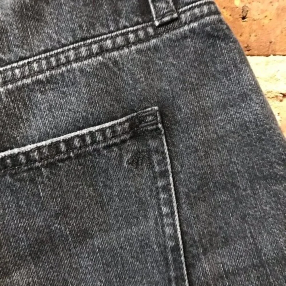 NEW Madewell Womens Relaxed Denim Shorts Size 32 Black Calverley Wash AJ243 - Picture 6 of 10